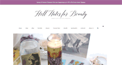 Desktop Screenshot of hellnotesforbeauty.com