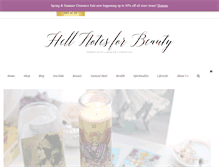 Tablet Screenshot of hellnotesforbeauty.com